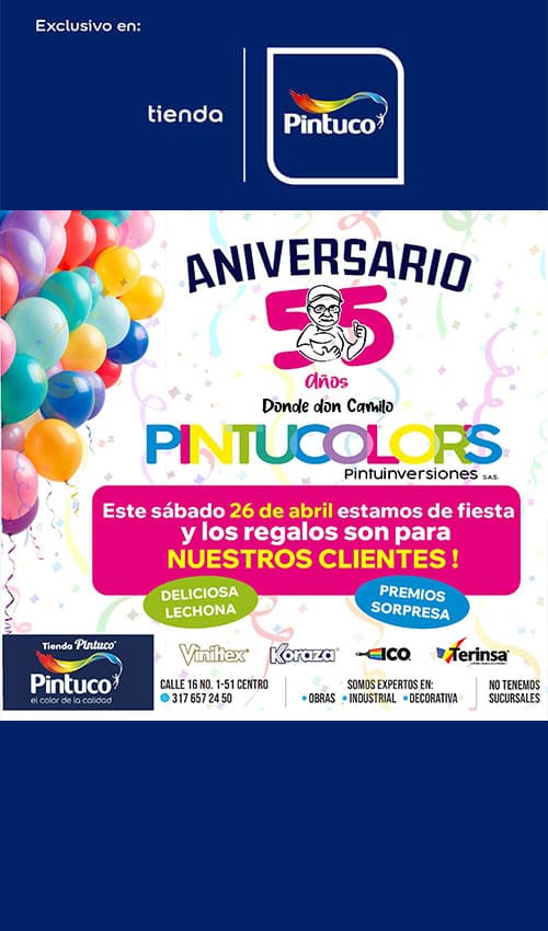 Pinturas Ibagué, Pintuco Ibagué, ICO, maderas, aerosoles, 